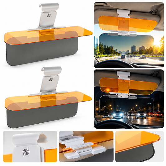 Car Anti Glare Sun Visor Extension 2 in 1
